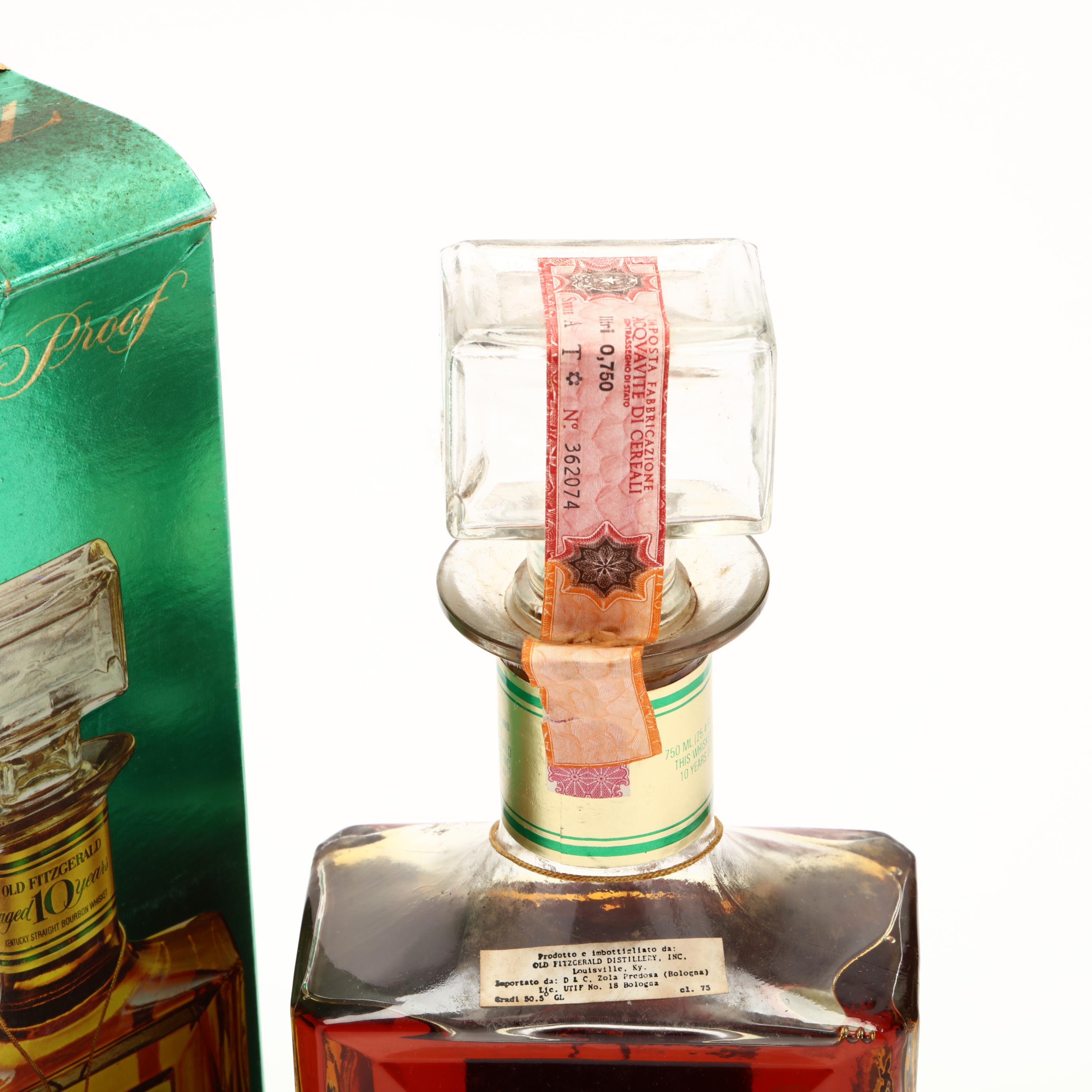 Old Fitzgerald 101 Proof Bourbon Whiskey in Glass Decanter (Lot 1064 - Rare  SpiritsMar 10, 2023, 9:00am)