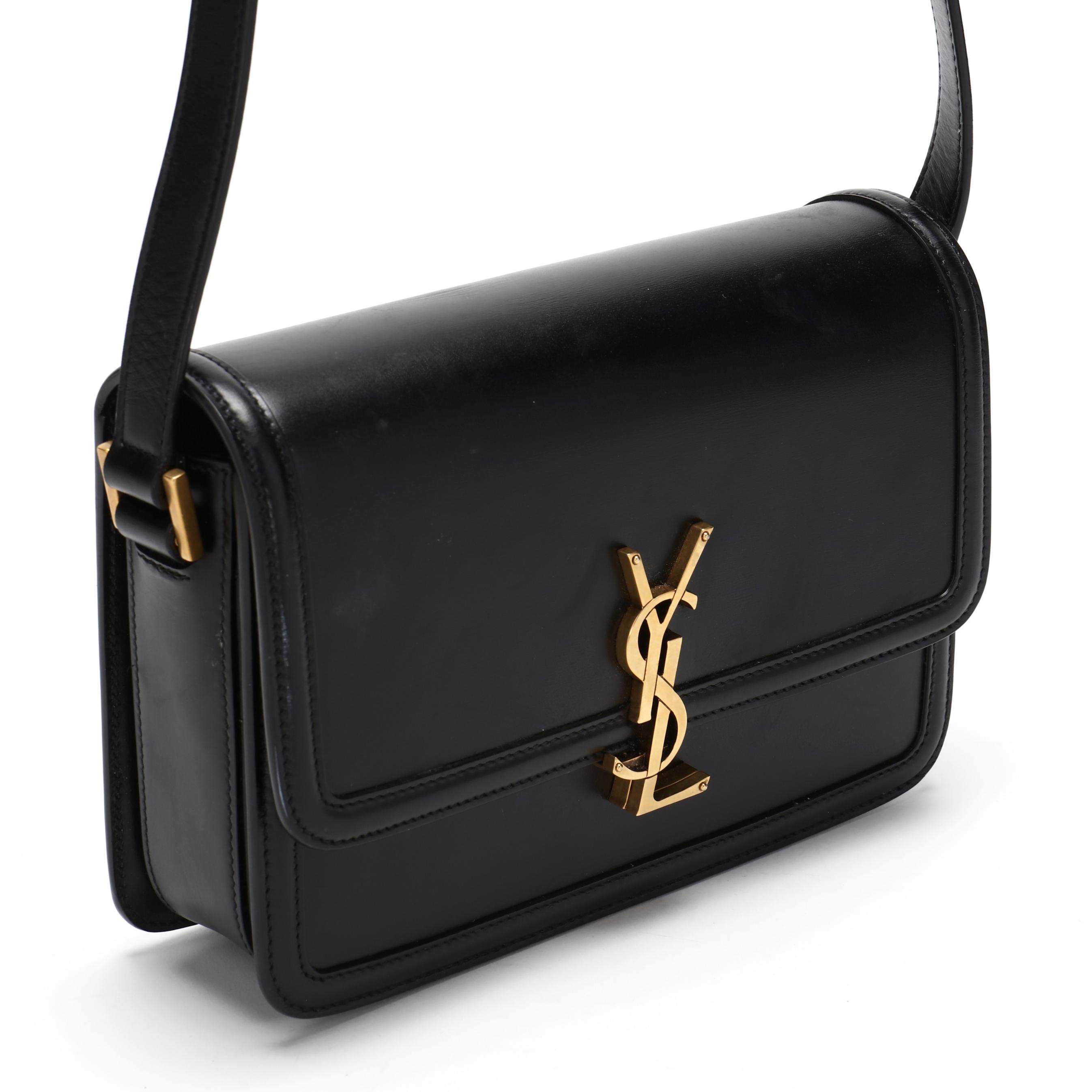 Saint Laurent (YSL) Black Leather Shoulder Bag Solferino (Lot 3001 - Luxury  Accessories, Jewelry, & SilverMar 16, 2023, 10:00am)