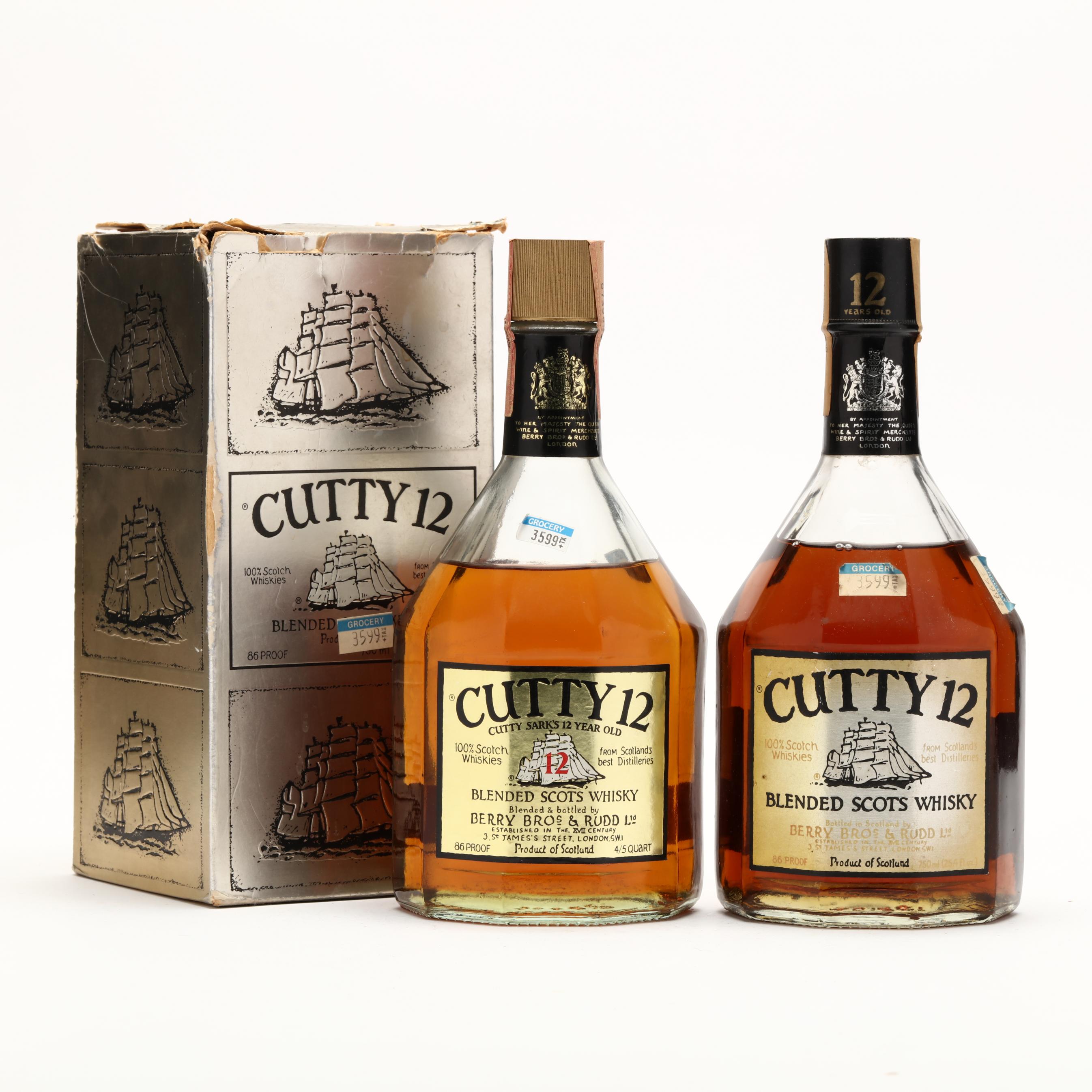 Cutty 12 (Cutty Sark) Blended Scots Whisky (Lot 1299 - Rare