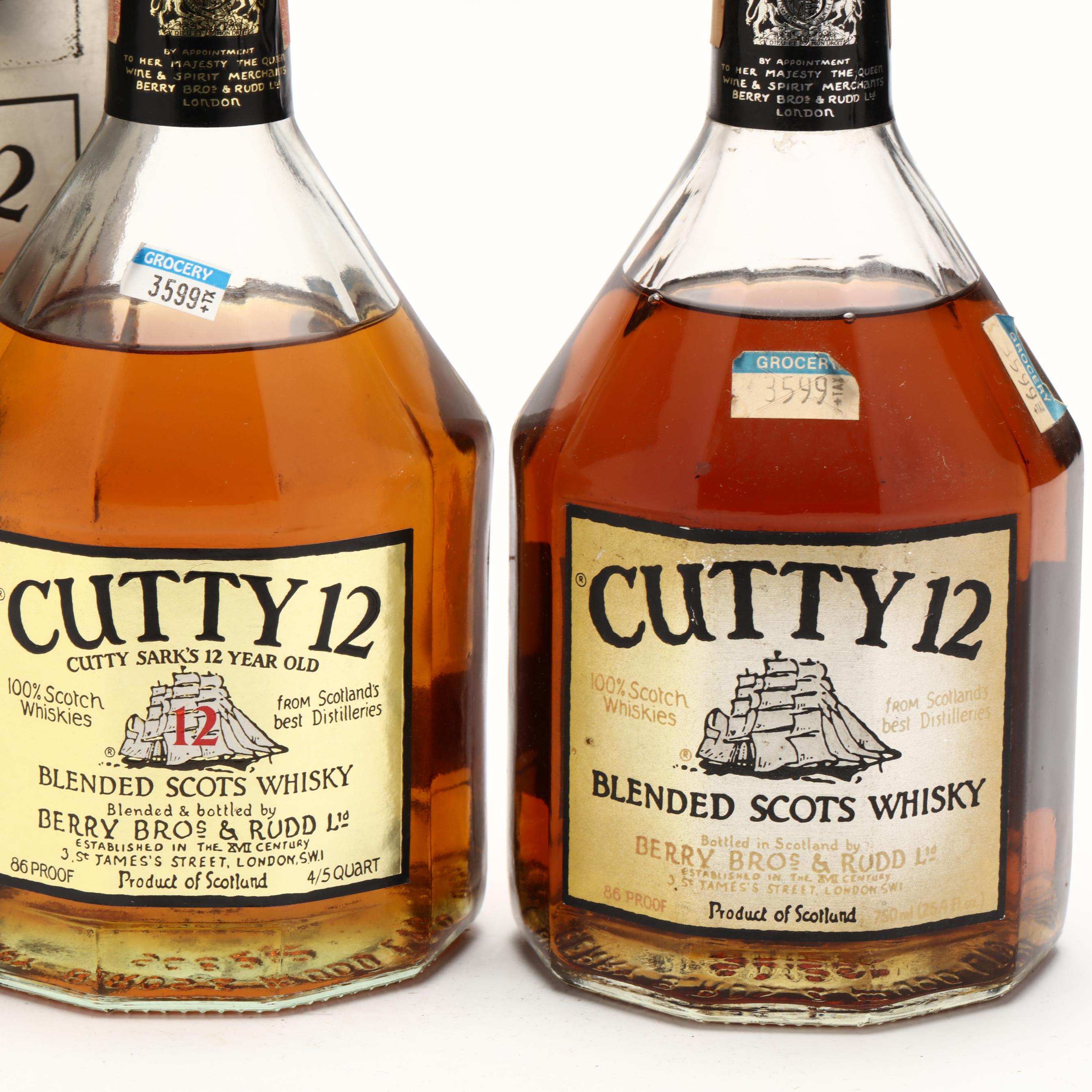 Cutty 12 (Cutty Sark) Blended Scots Whisky (Lot 1299 - Rare