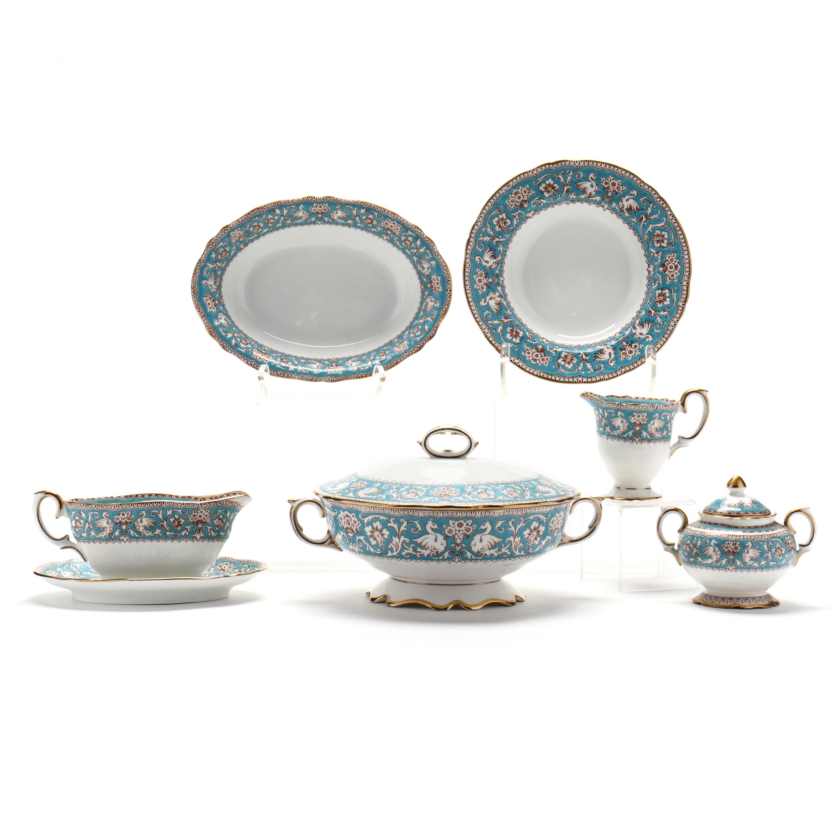 Crown Staffordshire, (91) Pieces of Ellesmere Porcelain Tableware (Lot 65 -  May Estate AuctionMay 10, 2023, 9:00am)