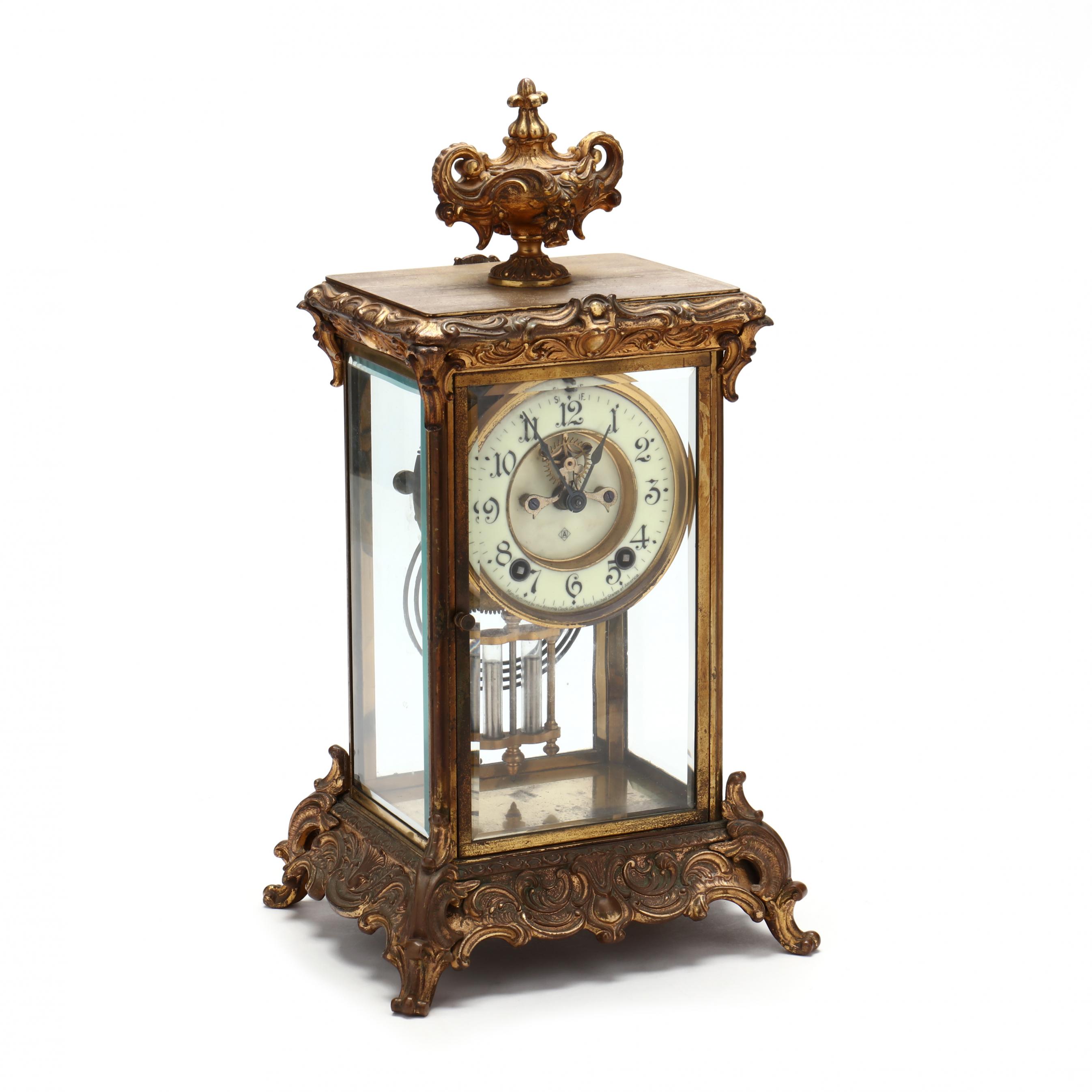 Ansonia Clock Co., Crown Crystal Regulator Clock (Lot 1097