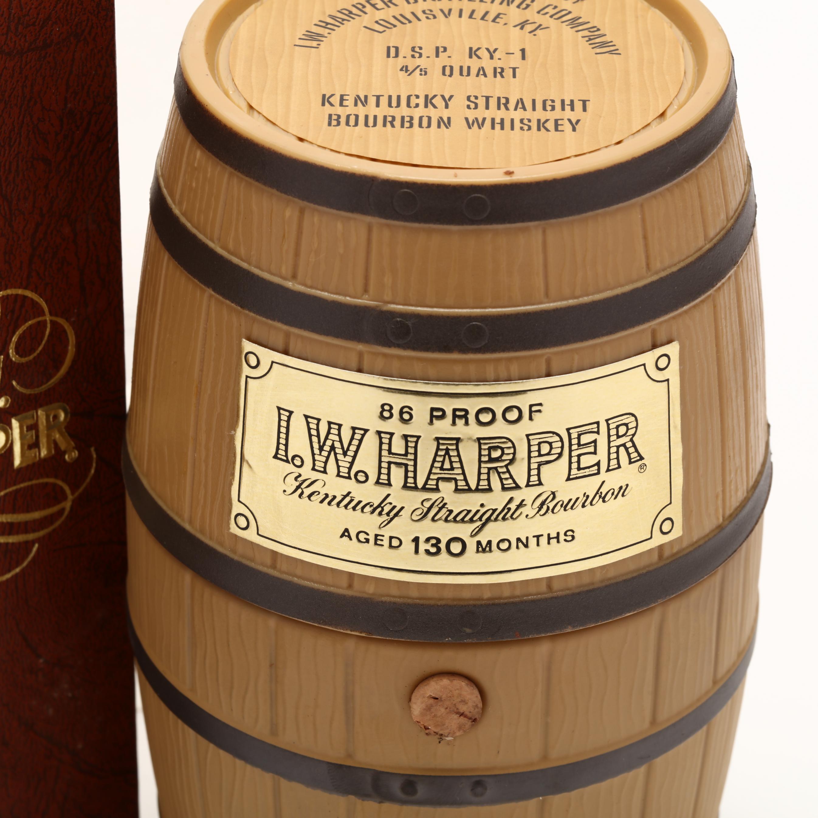 I.W. Harper Bourbon Whiskey in Barrel Decanter (Lot 4029 - Rare 