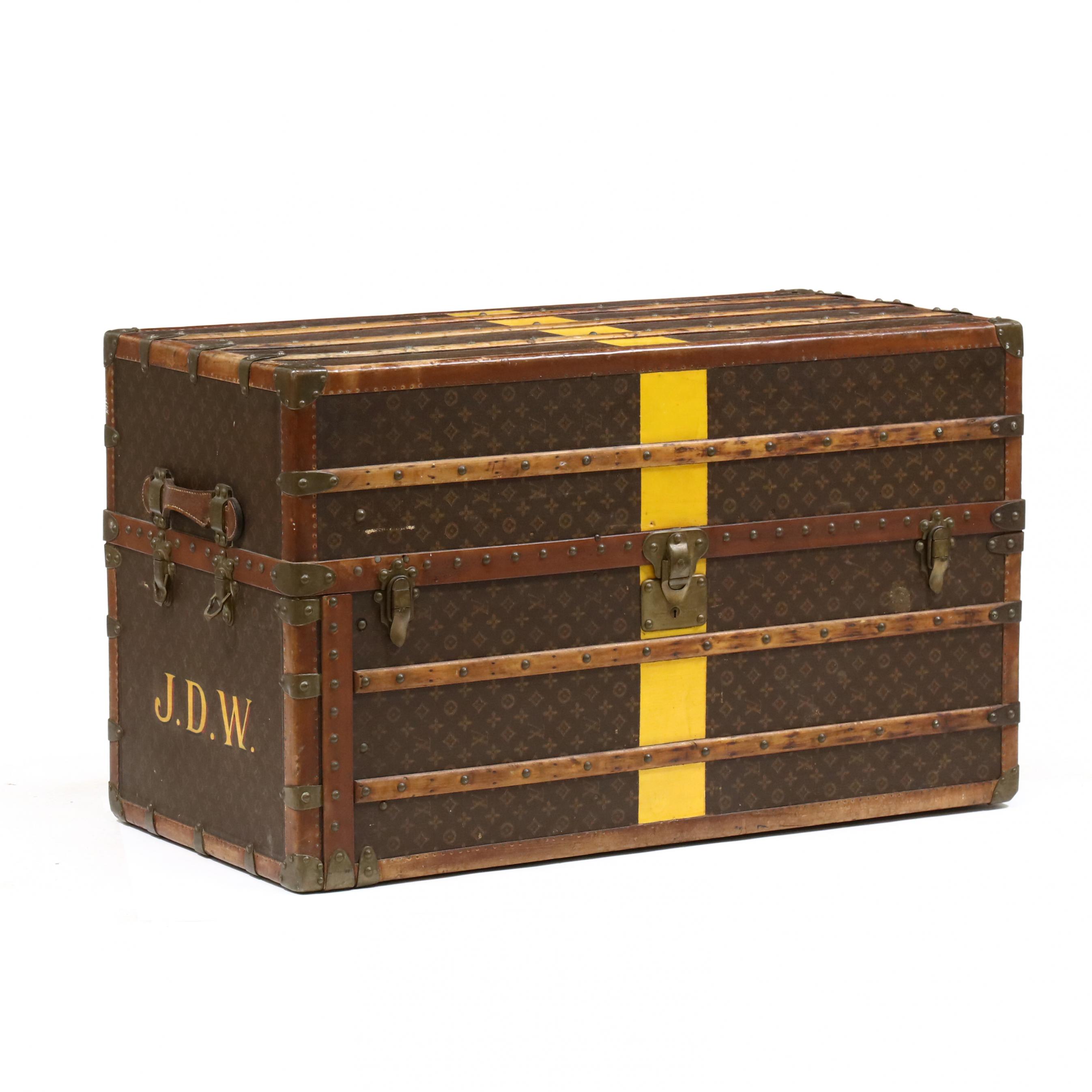 All Leather Wardrobe Steamer Trunk or Coffee Table from Louis Vuitton