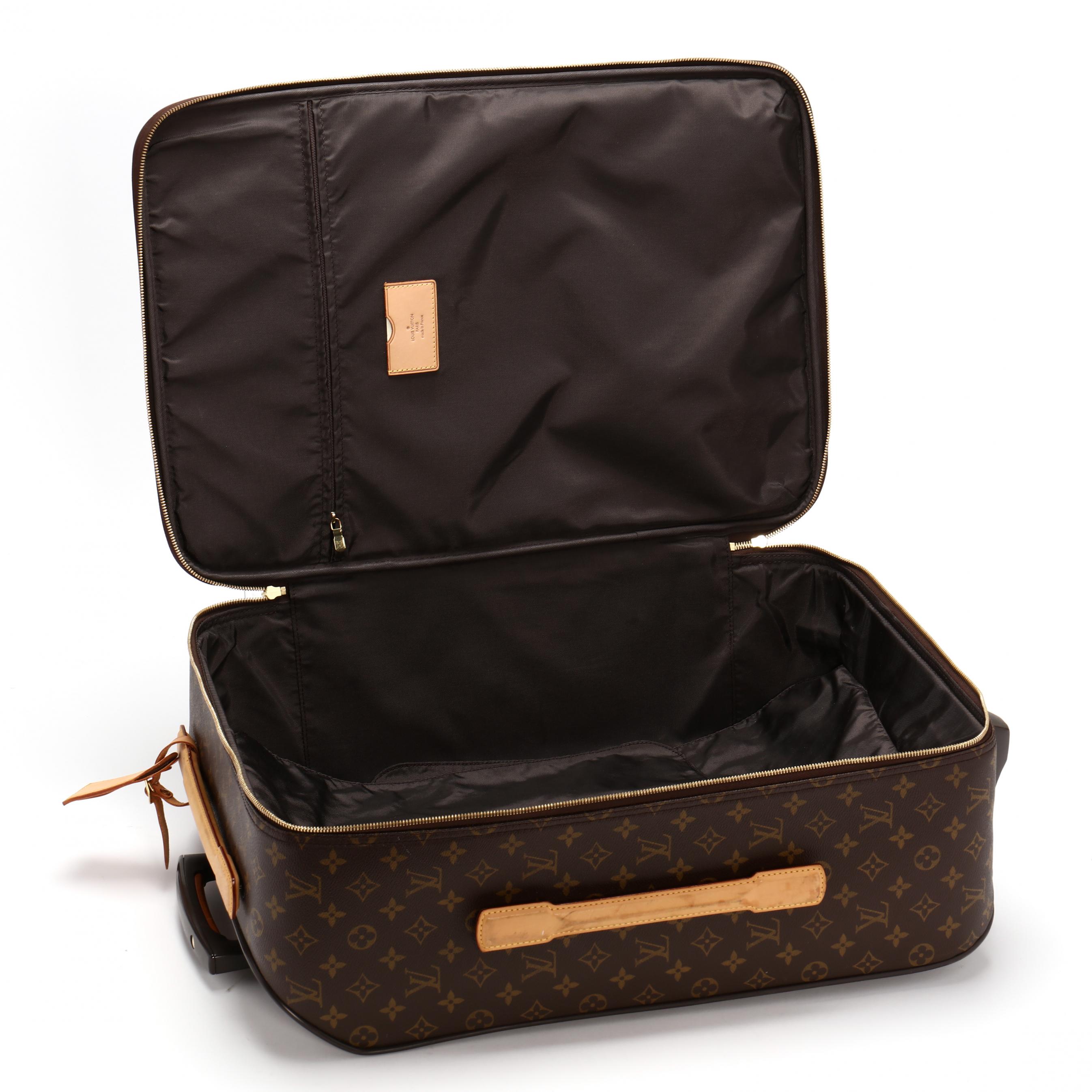 Sold at Auction: Louis Vuitton - Pegase 55 Suitcase - Brown Monogram  Luggage Travel Bag Wheels