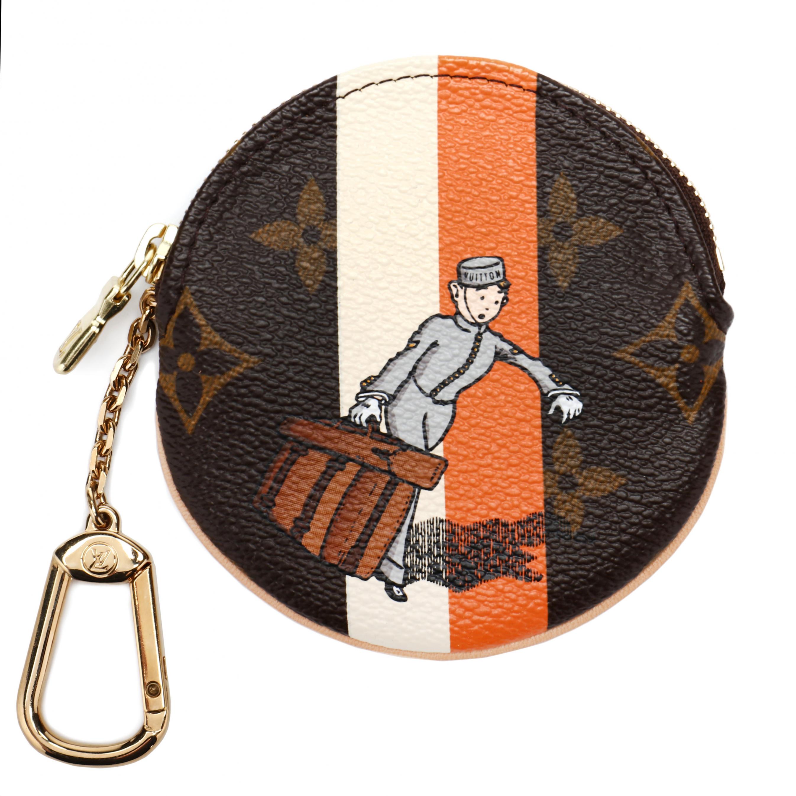 Louis Vuitton Coin Purse / Key Chain, Porter Design (Lot 2042