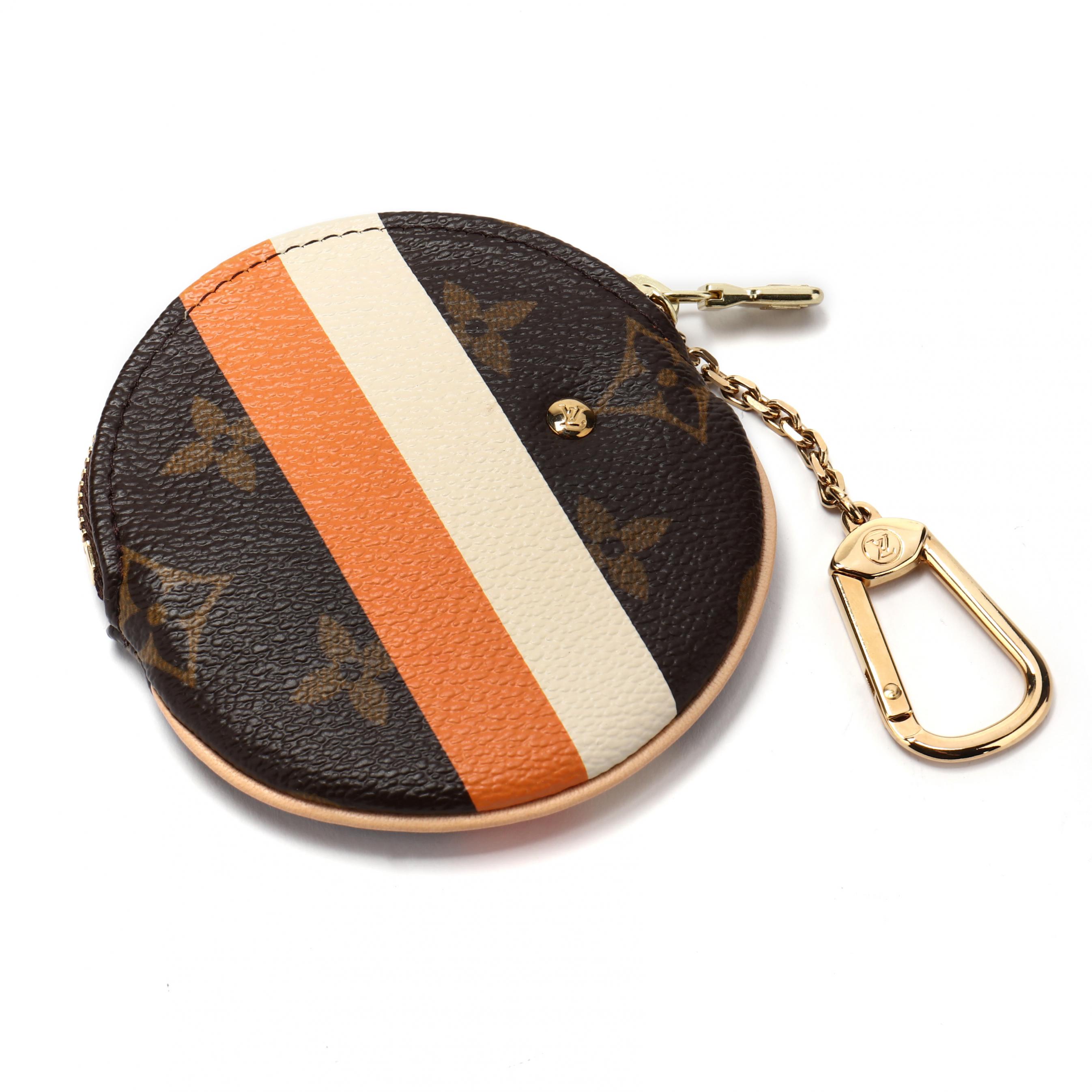 LOUIS VUITTON Porte Monnaie Round Coin Purse Groom Monogram 