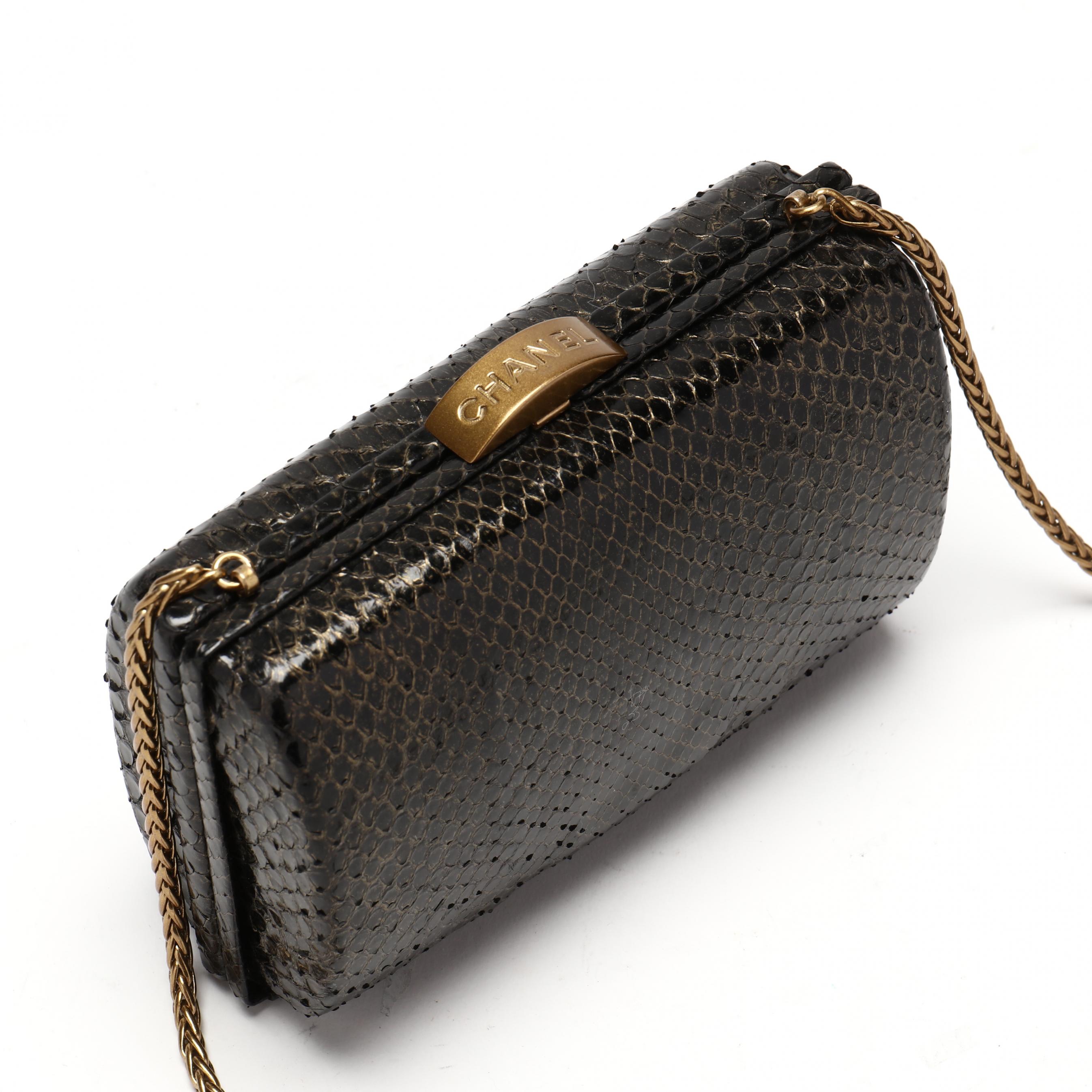 Chanel best sale snakeskin purse