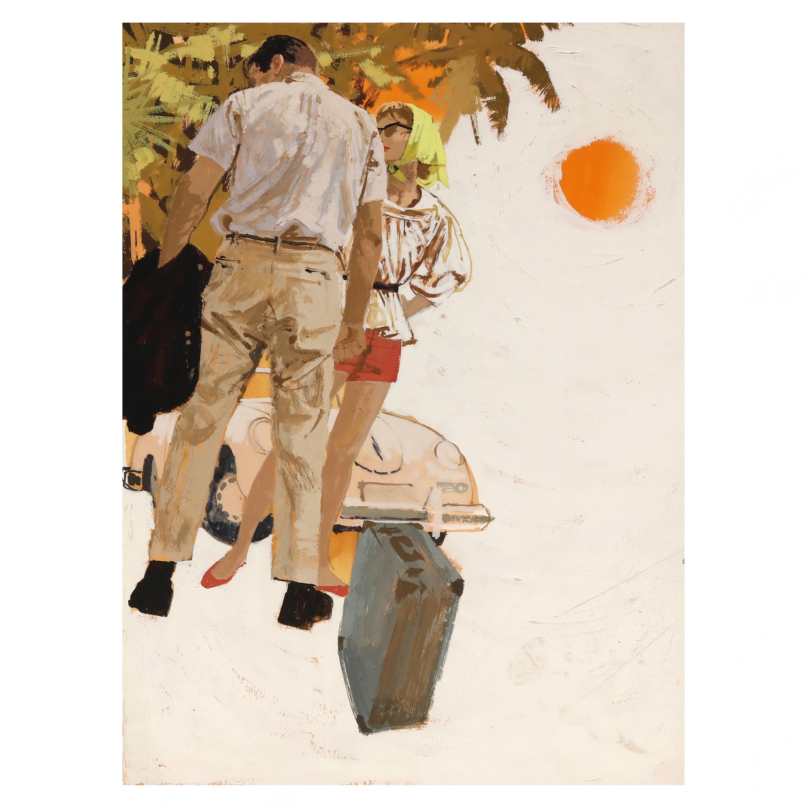 Bernard (Bernie) Fuchs (American, 1932-2009), Illustration (Vacation Scene)  (Lot 2273 - Fall Modern & Contemporary AuctionOct 19, 2023, 9:00am)