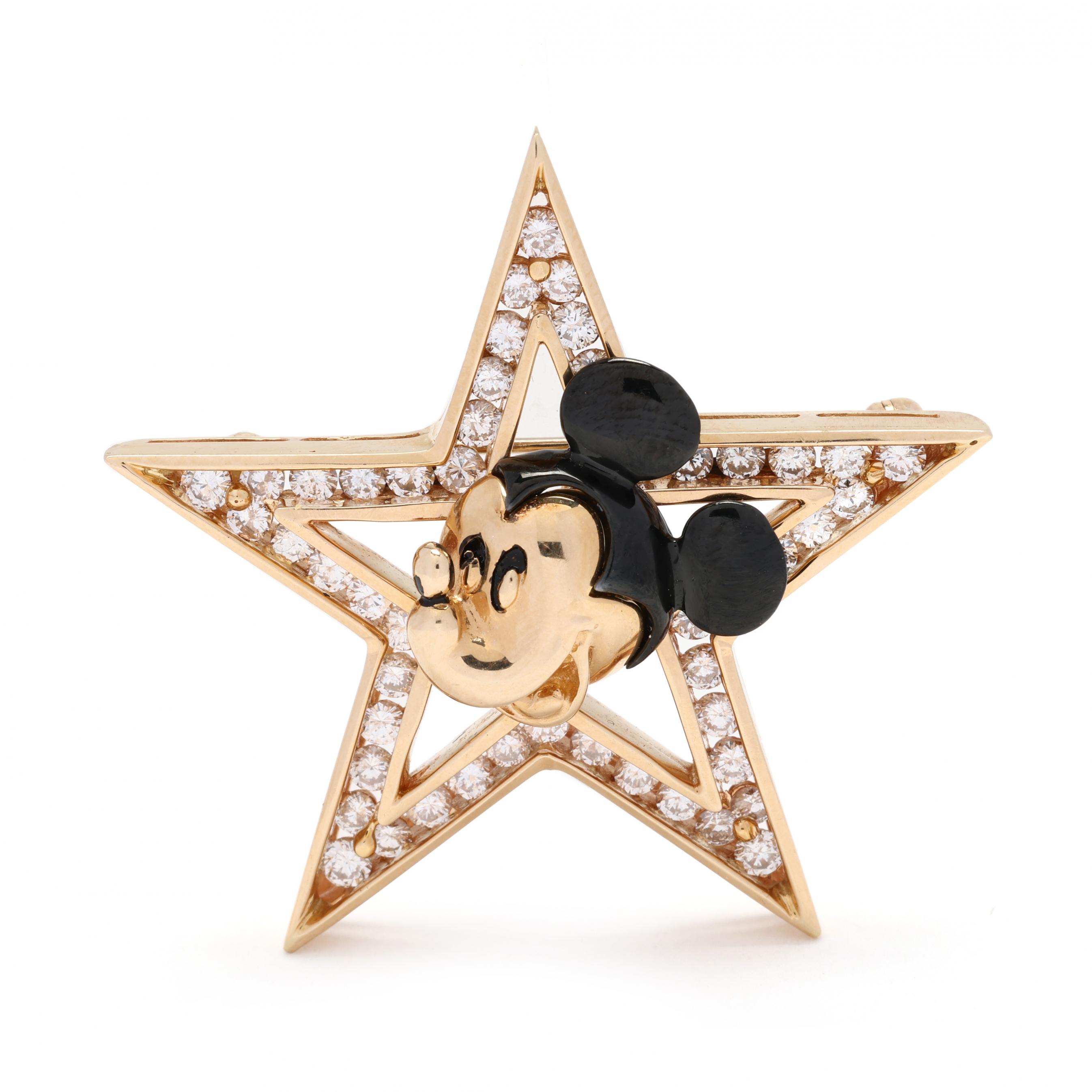 Mickey sales mouse brooch