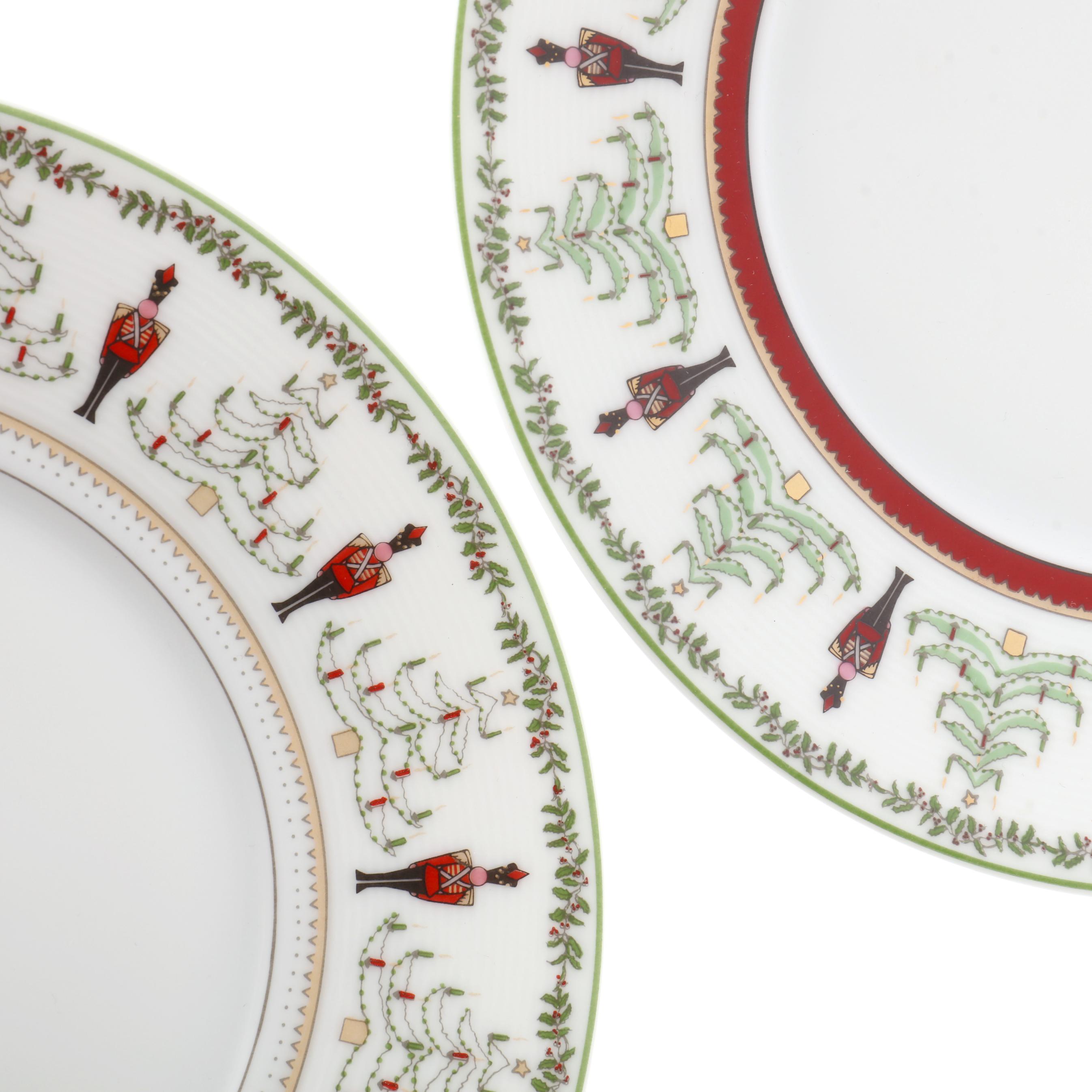 Bernard Limoges Borghese top Salad Plates Set of 2