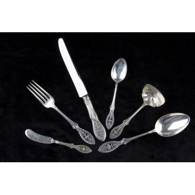 Louis Xv by Whiting Sterling Silver Flatware Set for 12 Service 77