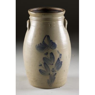 pennsylvania-cobalt-decorated-stoneware-churn