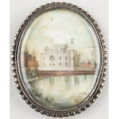 miniature-painting-taj-mahal-19th-c