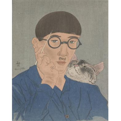 tsuguharu-foujita-japanese-1886-1968-woodblock