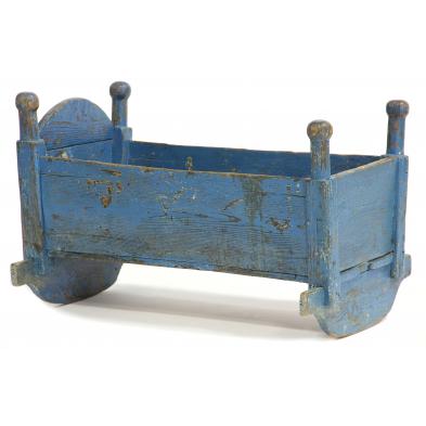 19th-century-southern-child-s-painted-cradle