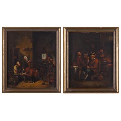 two-genre-paintings-dutch-school-19th-century