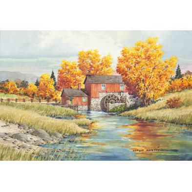 lloyd-harting-ca-mn-1901-1974-mill-in-fall