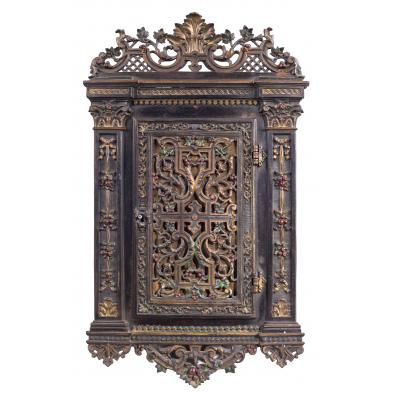 antique-german-decorative-hanging-wall-cabinet