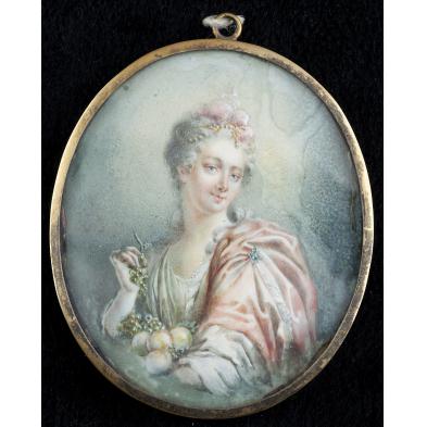 antique-miniature-portrait-of-an-18th-century-lady