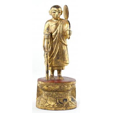 burmese-carved-wooden-traveling-buddha