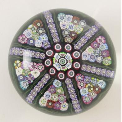 signed-spoke-millefiori-paperweight