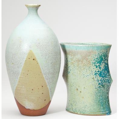 two-chris-luther-pottery-vases