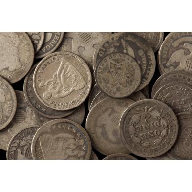 48-small-19th-century-u-s-silver-coins