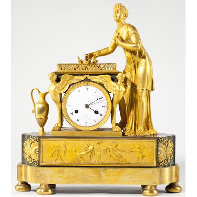 french-empire-gilded-mantel-clock