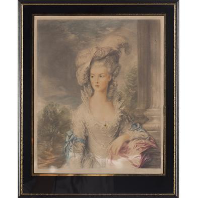 antique-mezzotint-of-a-lady