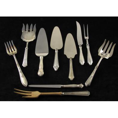 group-of-sterling-handled-flatware