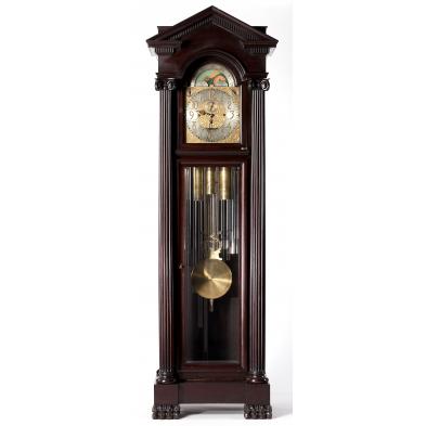 rare-13-tubular-chime-german-tall-case-clock