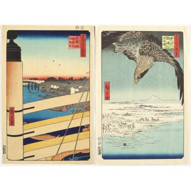 ando-hiroshige-japan-1797-1858-two-woodblocks