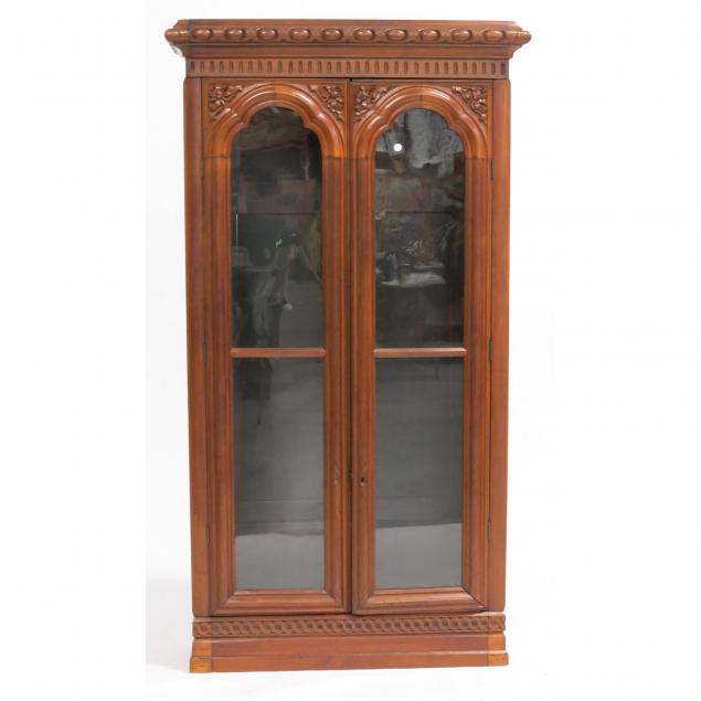 victorian-walnut-bookcase