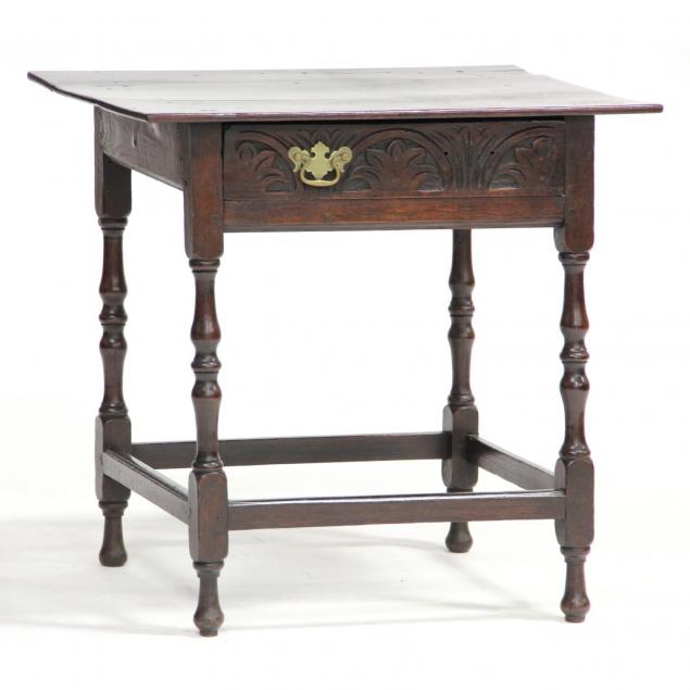 jacobean-revival-one-drawer-table