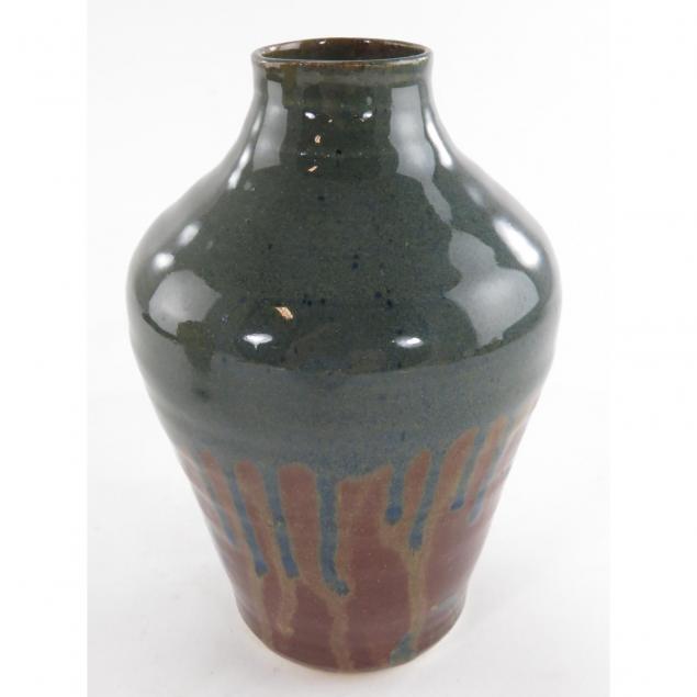 cross-creek-pottery-drip-glaze-vase