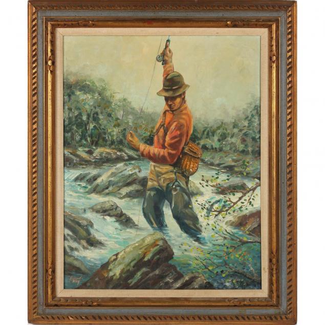 Burnard Wiley (TN, 1912-2002), Fly Fishing (Lot 973 - The Winter Catalogue  AuctionDec 4, 2014, 6:00pm)