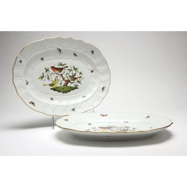 pair-of-herend-rothschild-bird-platters