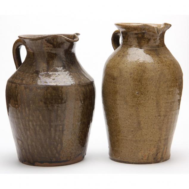 nc-pottery-two-large-water-pitchers