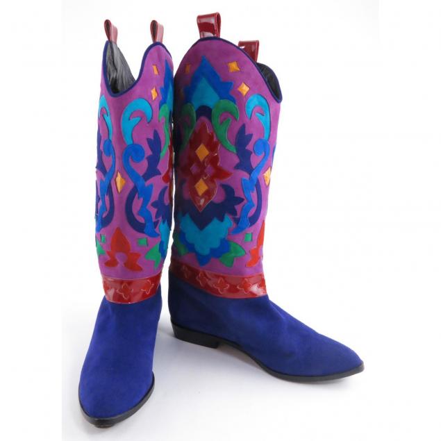 Pair of Beverly Feldman Cowboy Boots Lot 272 15th Annual New Year s AuctionJan 3 2015 10 00am