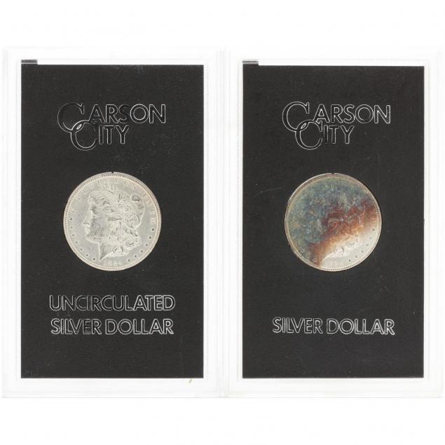 two-gsa-1884-cc-morgan-silver-dollars