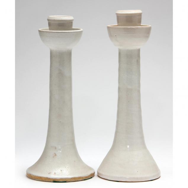 nc-pottery-ben-owen-iii-near-pair-candlesticks