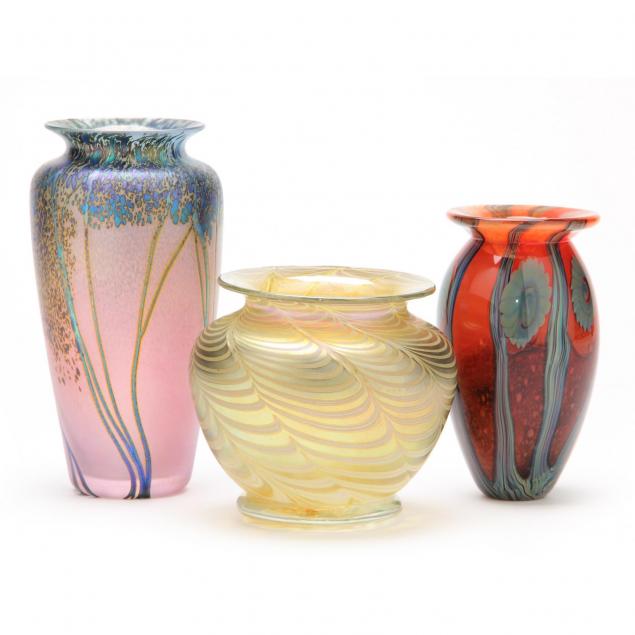 three-contemporary-art-glass-vases