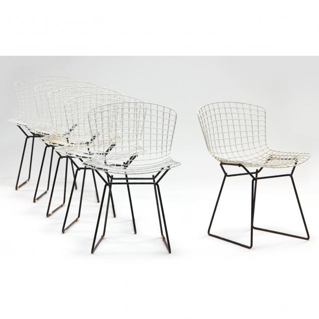 harry-bertoia-six-vintage-wire-chairs