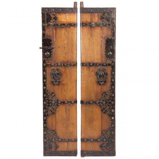 pair-of-chinese-hardwood-architectural-doors