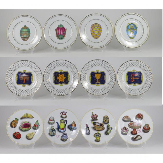 twelve-limoges-dessert-plates