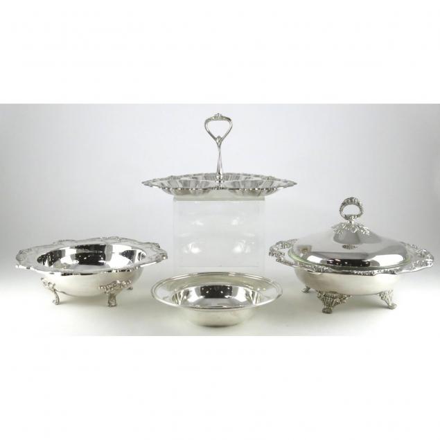 four-silverplate-serving-items