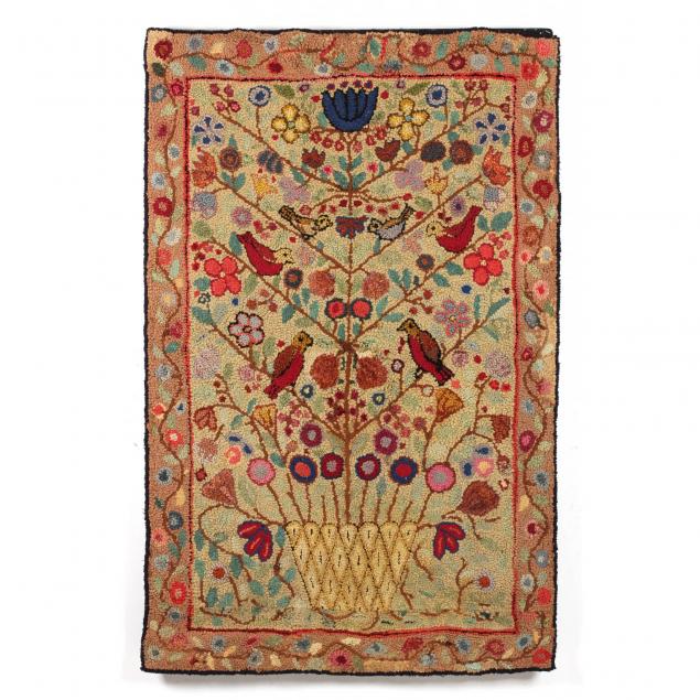 antique-american-pictorial-hooked-rug