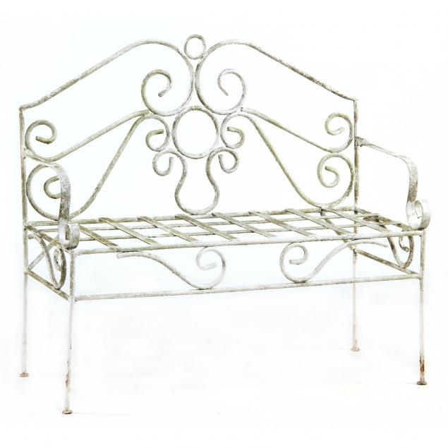 wrought-iron-garden-bench