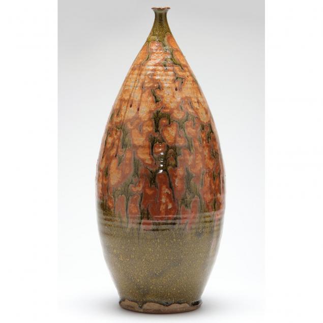 large-modernist-studio-pottery-bottle-vase